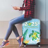 2025 Aloha Hawaii Luggage Cover Tropical Flowers And Honu LT05 - Polynesian Pride