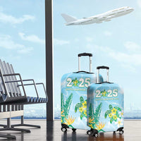 2025 Aloha Hawaii Luggage Cover Tropical Flowers And Honu LT05 - Polynesian Pride