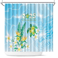 2025 Aloha Hawaii Shower Curtain Tropical Flowers And Honu
