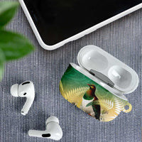 New Zealand Pigeon Kereru AirPods Case Maori Fern Art Green Gradient - Polynesian Pride