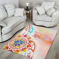 Happy Holi Festival Area Rug Rangoli With Polynesian Pattern LT05 - Polynesian Pride