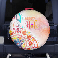 Happy Holi Festival Spare Tire Cover Rangoli With Polynesian Pattern LT05 - Polynesian Pride