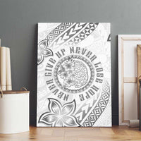 Brain Cancer Warrior Canvas Wall Art Never Give Up