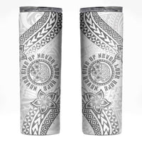 Brain Cancer Warrior Skinny Tumbler Never Give Up