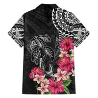 Black Polynesian Hammerhead Shark Tribal Pattern Hawaiian Shirt LT05 - Polynesian Pride