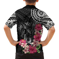Black Polynesian Hammerhead Shark Tribal Pattern Hawaiian Shirt LT05 - Polynesian Pride