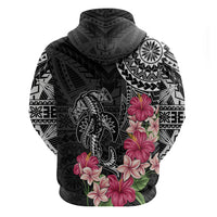 Black Polynesian Hammerhead Shark Tribal Pattern Hoodie LT05 - Polynesian Pride