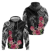 Black Polynesian Hammerhead Shark Tribal Pattern Hoodie LT05 - Polynesian Pride