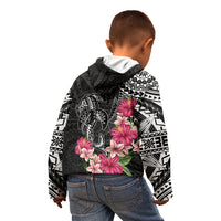 Black Polynesian Hammerhead Shark Tribal Pattern Kid Hoodie LT05 - Polynesian Pride