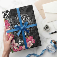 Black Polynesian Hammerhead Shark Tribal Pattern Wrapping Paper - Polynesian Pride