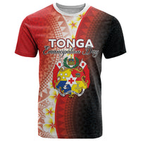 Personalised Tonga Emancipation Day T Shirt Tongan Ngatu Pattern With Plumeria