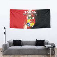 Tonga Emancipation Day Tapestry Tongan Ngatu Pattern With Plumeria