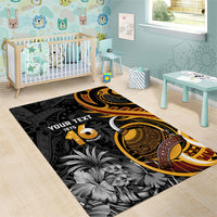 Personalised Papua New Guinea Area Rug Happy Independence Day LT05 - Polynesian Pride