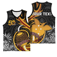 Personalised Papua New Guinea Basketball Jersey Happy Independence Day LT05 - Polynesian Pride