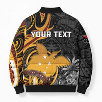 Papua New Guinea Bomber Puffer Jacket Happy 50th Independence Anniversary - Polynesian Pride