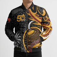 Personalised Papua New Guinea Bomber Puffer Jacket Happy Independence Day LT05 - Polynesian Pride