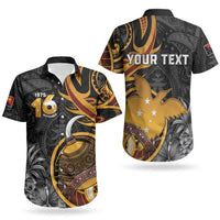 Personalised Papua New Guinea Couples Matching Summer Maxi Dress and Hawaiian Shirt Happy Independence Day LT05 - Polynesian Pride