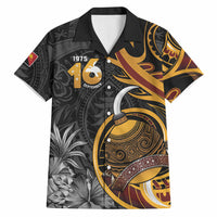Personalised Papua New Guinea Hawaiian Shirt Happy Independence Day LT05 Black - Polynesian Pride