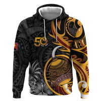 Personalised Papua New Guinea Hoodie Happy Independence Day LT05 Pullover Hoodie Black - Polynesian Pride