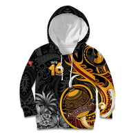 Personalised Papua New Guinea Kid Hoodie Happy Independence Day LT05 Hoodie Black - Polynesian Pride