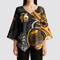 Personalised Papua New Guinea Kimono Sleeve Blouse Happy Independence Day LT05 - Polynesian Pride