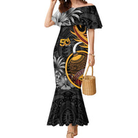 Personalised Papua New Guinea Mermaid Dress Happy Independence Day LT05 Women Black - Polynesian Pride