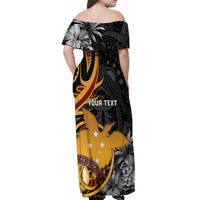 Personalised Papua New Guinea Off Shoulder Maxi Dress Happy Independence Day LT05 - Polynesian Pride