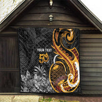 Personalised Papua New Guinea Quilt Happy 50th Independence Anniversary - Polynesian Pride
