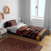 Papua Batik Motif Bedding Set Papua Spirit Black Version - Polynesian Pride