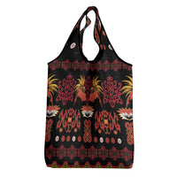 Papua Batik Motif Grocery Bag Papua Spirit Black Version - Polynesian Pride