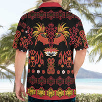 Papua Batik Motif Hawaiian Shirt Papua Spirit Black Version - Polynesian Pride