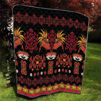 Papua Batik Motif Quilt Papua Spirit Black Version - Polynesian Pride