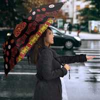 Papua Batik Motif Umbrella Papua Spirit Black Version LT05 - Polynesian Pride