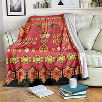 Papua Batik Motif Blanket Papua Spirit Red Version - Polynesian Pride