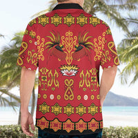 Papua Batik Motif Hawaiian Shirt Papua Spirit Red Version - Polynesian Pride
