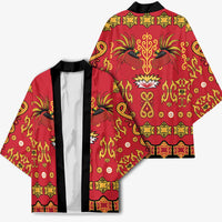Papua Batik Motif Kimono Papua Spirit Red Version - Polynesian Pride