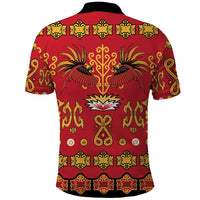 Papua Batik Motif Polo Shirt Papua Spirit Red Version LT05 - Polynesian Pride