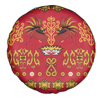 Papua Batik Motif Spare Tire Cover Papua Spirit Red Version - Polynesian Pride