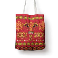 Papua Batik Motif Tote Bag Papua Spirit Red Version - Polynesian Pride
