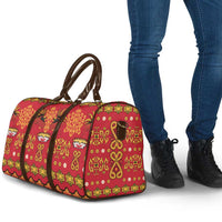 Papua Batik Motif Travel Bag Papua Spirit Red Version - Polynesian Pride