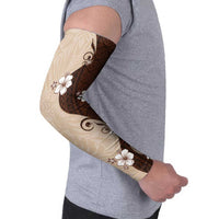 Polynesia Hibiscus Arm Sleeves Cameo Curve Motif - Polynesian Pride