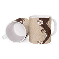 Polynesia Hibiscus Ceramic Mug Cameo Curve Motif LT05 - Polynesian Pride