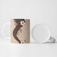 Polynesia Hibiscus Ceramic Mug Cameo Curve Motif LT05 - Polynesian Pride