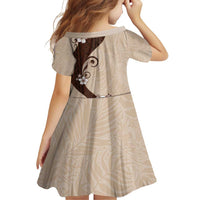 Polynesia Hibiscus Family Matching Puletasi and Hawaiian Shirt Cameo Curve Motif - Polynesian Pride