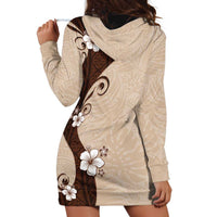 Polynesia Hibiscus Hoodie Dress Cameo Curve Motif - Polynesian Pride