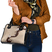 Polynesia Hibiscus Shoulder Handbag Cameo Curve Motif - Polynesian Pride