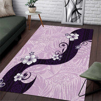 Polynesia Hibiscus Area Rug Thistle Curve Motif - Polynesian Pride
