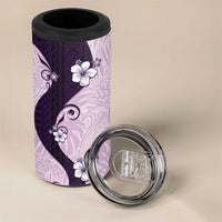 Polynesia Hibiscus 4 in 1 Can Cooler Tumbler Thistle Curve Motif - Polynesian Pride