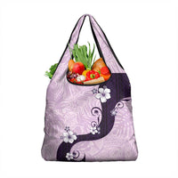 Polynesia Hibiscus Grocery Bag Thistle Curve Motif - Polynesian Pride