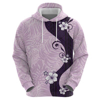 Polynesia Hibiscus Hoodie Thistle Curve Motif - Polynesian Pride